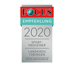 Focus Arztsuche: Empfehlung 2020 für Sportmedizin im Landkreis Tübingen